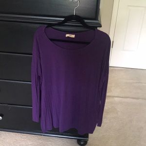 Long sleeved purple piko